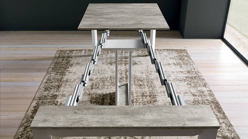 Console avec 3 ou 5 allonges pour le salon ou la salle à manger sur Sanary