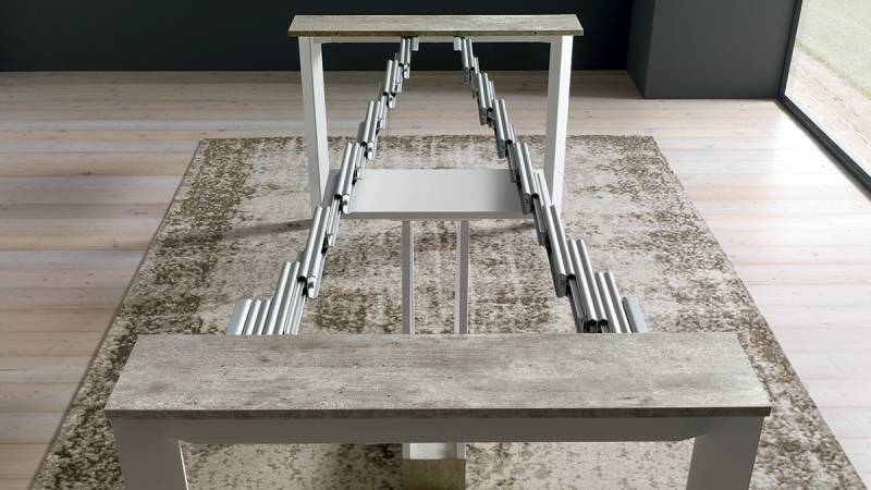 Console avec 3 ou 5 allonges pour le salon ou la salle à manger sur Bandol